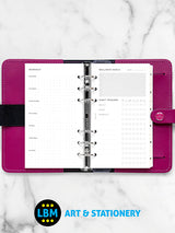 Personal size Wellness Tracker Notepaper Organiser Refill 132688