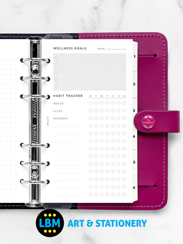 Personal size Wellness Tracker Notepaper Organiser Refill 132688