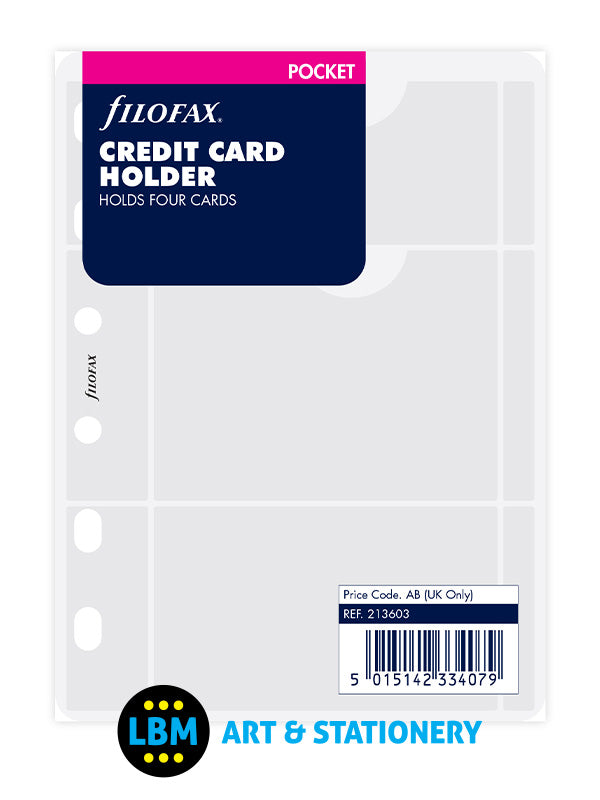 Pocket size Credit Debit Card Holder Organiser Refill 213603