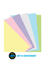 Filofax Pocket size Pastel Plain Paper Assorted Colours Insert Refill 132643 - LBM Art & Stationery Store