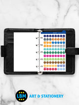 Filofax SMALL size Diary Organiser Stickers Refill Multifit Mini Pocket 210137 - LBM Art & Stationery Store