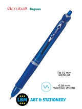 Acroball Begreen Retractable Ballpoint Pen - Choose Colour - BAB-15F-BG / M-BG