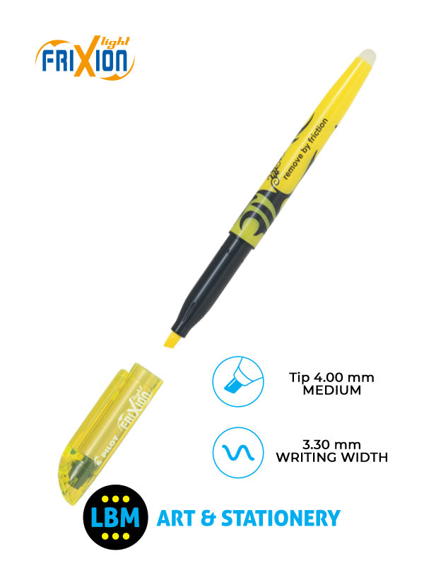 FriXion Light Erasable Highlighter Pen 4.0mm Tip - Choose Colour - SW-FL