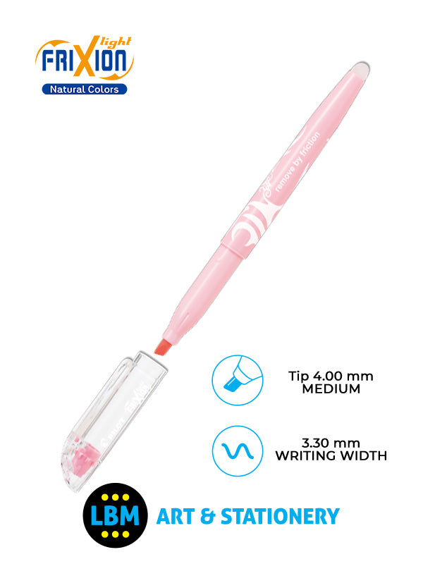 FriXion Light Natural Erasable Highlighter Pen 4.0mm Tip - Choose Colour - SW-FL-NATURAL - LBM Art & Stationery Store