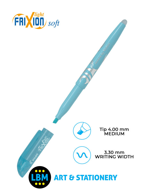 FriXion Light Soft Erasable Highlighter Pen 4.0mm Tip - Choose Colour - SW-FL-SOFT