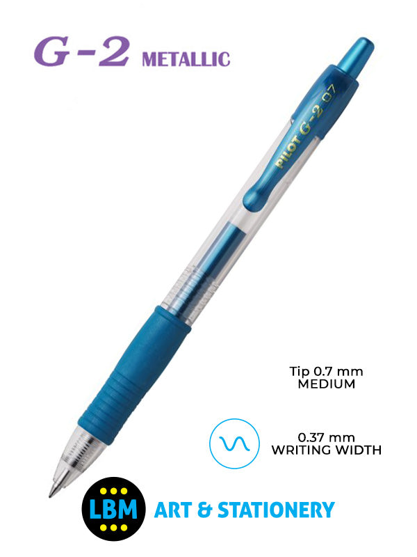 G-207 Metallic Retractable Rollerball Pen - Choose Colour - BL-G2-7