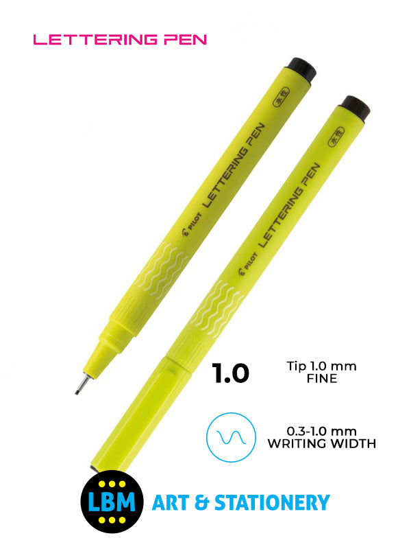 Lettering Pen 1.0-3.0mm Tip - Black - SW-DRL