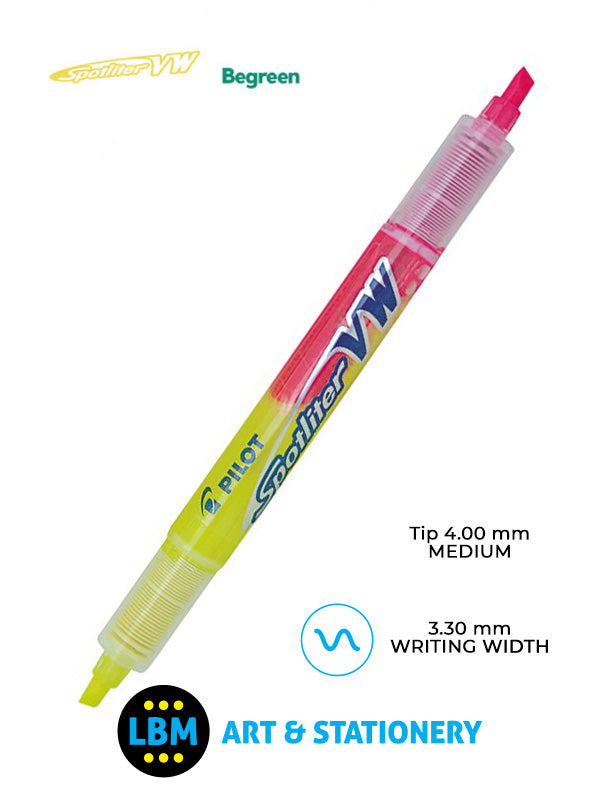Spotliter VW Highlighter Pen 4.0mm Tip - Fluo Pink Yellow - SW-SLVW-BG