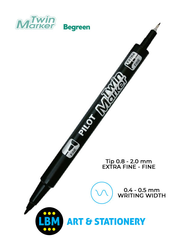 Twin Marker Begreen Twin Tip Marker Fine Pen - Choose Colour - SCA-TM-BG