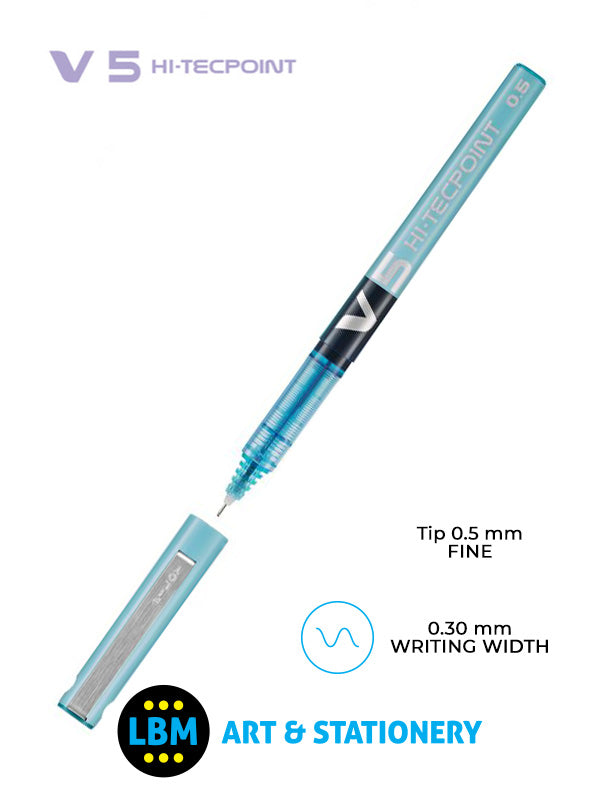 V5 Hi-Tecpoint Rollerball Pen - Choose Colour - BX-V5 - LBM Art & Stationery Store